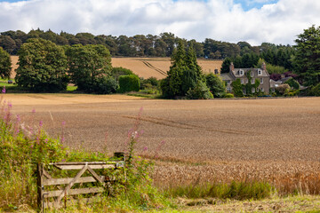 Canvas Print - Rolling farm fields,, Queensferry , Edinburgh, Scotland