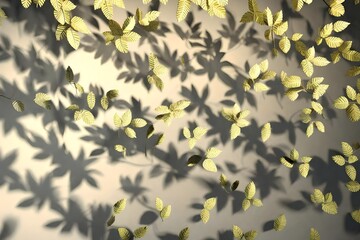 Wall Mural - pattern with leaves