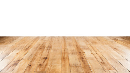 Wall Mural - Wooden floor in warm tones, cut out