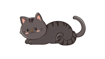  Vector icon Cat on Transparent Background
