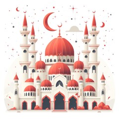 Wall Mural - illustration of a mosque