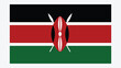 KENYA Flag with Original color
