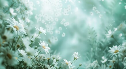 Wall Mural - meadow with flowers