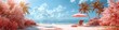  banner, summer background with beach umbrella with chair and rubber ring , beach vibes decorate