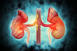 © Crystal light - Chronic kidney disease, kidney cancer. 3d illustration