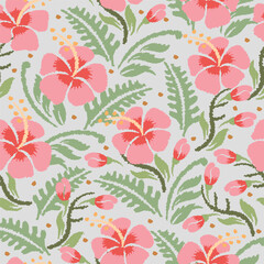 Wall Mural - floral motif pattern in vector suitable for fabric, fashion, background, wallpaper, wrapper, cover, etc.