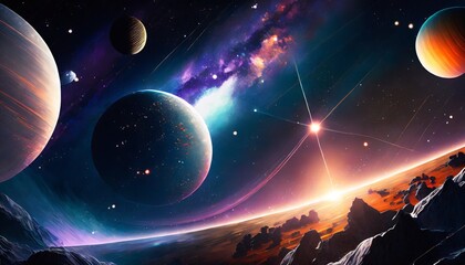 planet in space
