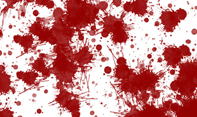 Wall Mural - Red paint splatter color