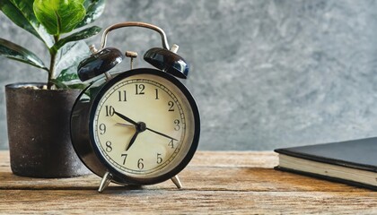 clock and book