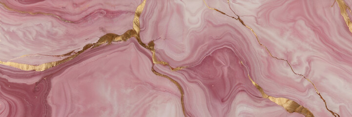 Poster - Pink marble background