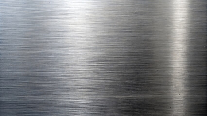 Brushed Metallic Surface with Reflective Texture