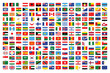 Flags of the world. Big collection set of World Countries National Flags. In alphabetical order