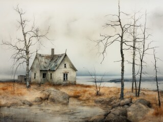 Wall Mural - old abandoned house