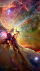 Wall Mural - Nebula Space Background