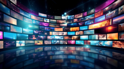 New technology multimeda wall display