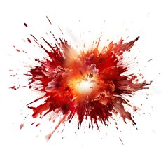 Wall Mural - Explosion border isolated on White background