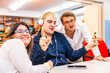 © unai - Disabled people having fun listening to music together