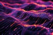Purple and pink digital waves with a flowing pattern, symbolizing connectivity, digital networks, and modern dynamic backgrounds.

