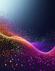 Wall Mural - abstract particles dots background banner 