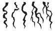 © _aine_ - A high-contrast of a crackles set, isolated on a white background. Design element for depicting damage or destruction, suitable for use in articles about earthquakes, repair, and conflict or fracture