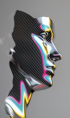 Wall Mural - Abstract modern creative dispersion effect blending color spectrum.