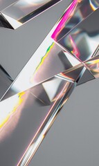 Wall Mural - Prismatic, Chromatic, Holographic, Aesthetic, Neon.