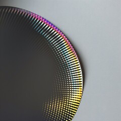Wall Mural - Minimalist colorful art element. Abstract circle, arc.