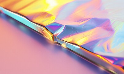 Wall Mural - Holographic trendy minimalistic background.
