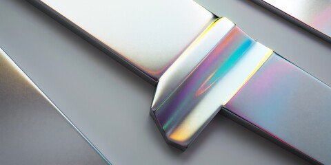 Wall Mural - Prismatic, Chromatic, Holographic, Aesthetic, Neon.