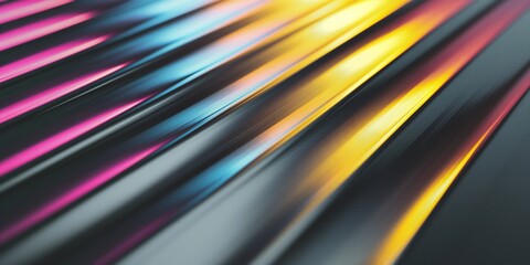 Wall Mural - Prismatic, Chromatic, Holographic, Aesthetic, Neon. Abstract background, holographic foil, iridescent texture, fashion fabric, liquid gasoline surface, waves, metallic reflection, esoteric aura. 