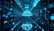 Hybrid Cloud Integration Architecture, a hybrid cloud integration architecture within a data center concept with an image depicting seamless integration between on-premises infrastructure, AI