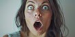 surprised woman close-up portrait Generative AI