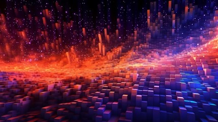 Digital abstract background Can be used in the description Ai Generative