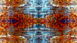 Symmetrical abstract fiery glitch wallpaper