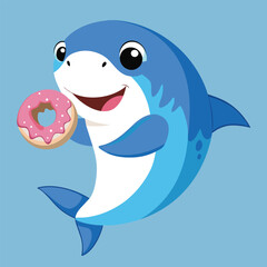 Poster - Cute dolphin vector artwork