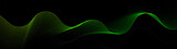 Fototapeta Łazienka - Abstract background with green glowing wavy lines pattern. Modern minimal trendy shiny lines pattern. Vector illustration