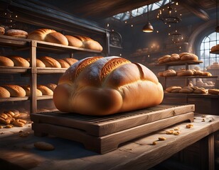 loaf of bread on the counter