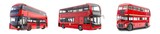 Fototapeta  - Collection of PNG. Double decker bus isolated on a transparent background.