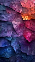 Leinwandbilder - Generative AI : purple pattern Geometry marble stone texture
