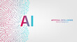 © S and V Design - Artificial intelligence abstract background futuristic Hitech style, Technology concept design, Machine learning and generate by chip, Vector illustration for banner and web template.