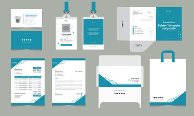 Wall Mural - Classic stationery business corporate identity design