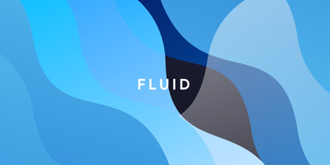 Wall Mural - Fluid dynamic modern gradient wave background	
