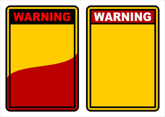 Wall Mural - Warning Sign Blank M_2208001