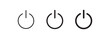 start button icon on white background	