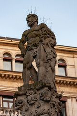 Canvas Print - Hercules Fountain Zurich, Switzerland