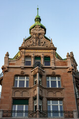 Canvas Print -  “Haus zur Trülle” on Bahnhofstrasse in ZurichZurich, Switzerland