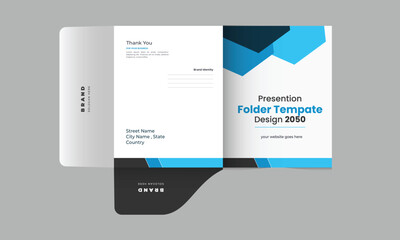 Wall Mural - Corporate or business minimal presentation folder