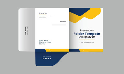 Wall Mural - Presentation folder template design, Folder design,
