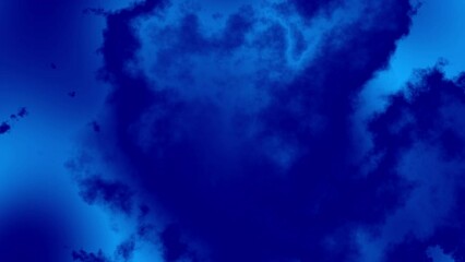 Aufkleber - Hologram blue background. Wave animation fluid Effect. Information sea concept. Looping blue noise smoke