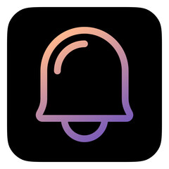 Wall Mural - Vector notification bell icon. Black, white background. Perfect for app and web interfaces, infographics, presentations, marketing, etc.
